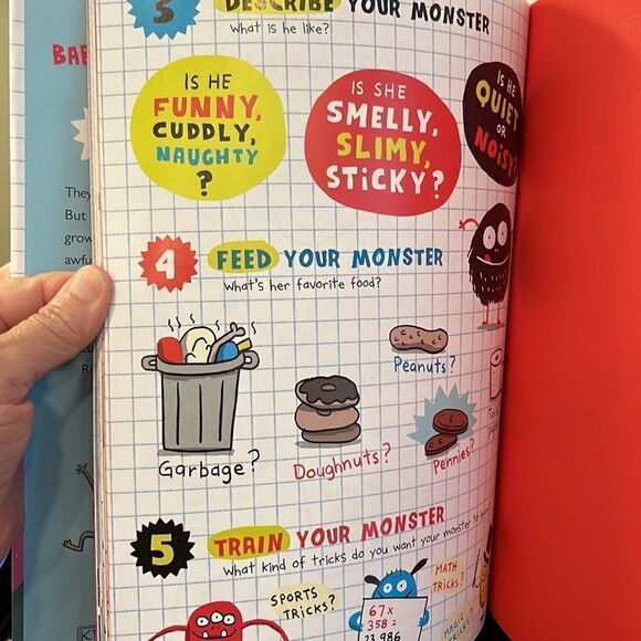 I Want a Monster! by Elise Gravel Hardcover Book with little monster plush - Picture 10 of 11